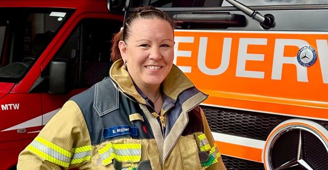 Sandra Müller engagiert sich seit 18 Jahren bei der Freiwilligen Feuerwehr Maichingen.